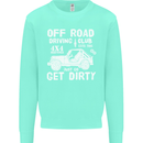 Off Road Driving Club Get Dirty 4x4 Funny Kids Sweatshirt Jumper Peppermint