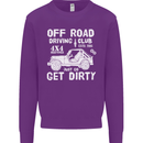 Off Road Driving Club Get Dirty 4x4 Funny Kids Sweatshirt Jumper Purple