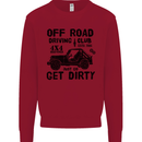 Off Road Driving Club Get Dirty 4x4 Funny Kids Sweatshirt Jumper Red