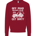 Off Road Driving Club Get Dirty 4x4 Funny Kids Sweatshirt Jumper Red