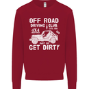Off Road Driving Club Get Dirty 4x4 Funny Kids Sweatshirt Jumper Red