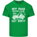 Off Road Driving Club Get Dirty 4x4 Funny Kids T-Shirt Childrens Irish Green