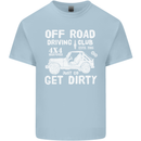 Off Road Driving Club Get Dirty 4x4 Funny Kids T-Shirt Childrens Light Blue