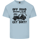 Off Road Driving Club Get Dirty 4x4 Funny Kids T-Shirt Childrens Light Blue