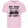 Off Road Driving Club Get Dirty 4x4 Funny Kids T-Shirt Childrens Light Pink