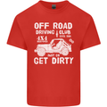 Off Road Driving Club Get Dirty 4x4 Funny Kids T-Shirt Childrens Red