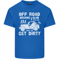Off Road Driving Club Get Dirty 4x4 Funny Kids T-Shirt Childrens Royal Blue