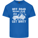 Off Road Driving Club Get Dirty 4x4 Funny Kids T-Shirt Childrens Royal Blue