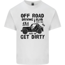 Off Road Driving Club Get Dirty 4x4 Funny Kids T-Shirt Childrens White
