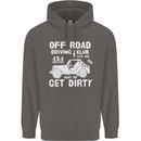 Off Road Driving Club Get Dirty 4x4 Funny Mens 80% Cotton Hoodie Charcoal