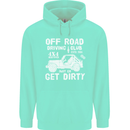 Off Road Driving Club Get Dirty 4x4 Funny Mens 80% Cotton Hoodie Peppermint