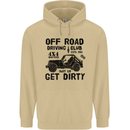 Off Road Driving Club Get Dirty 4x4 Funny Mens 80% Cotton Hoodie Sand