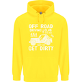Off Road Driving Club Get Dirty 4x4 Funny Mens 80% Cotton Hoodie Yellow