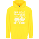 Off Road Driving Club Get Dirty 4x4 Funny Mens 80% Cotton Hoodie Yellow