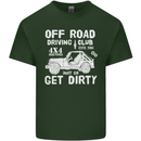 Off Road Driving Club Get Dirty 4x4 Funny Mens Cotton T-Shirt Tee Top Forest Green