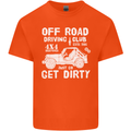 Off Road Driving Club Get Dirty 4x4 Funny Mens Cotton T-Shirt Tee Top Orange