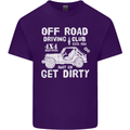 Off Road Driving Club Get Dirty 4x4 Funny Mens Cotton T-Shirt Tee Top Purple