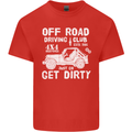 Off Road Driving Club Get Dirty 4x4 Funny Mens Cotton T-Shirt Tee Top Red