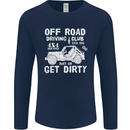 Off Road Driving Club Get Dirty 4x4 Funny Mens Long Sleeve T-Shirt Navy Blue