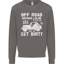 Off Road Driving Club Get Dirty 4x4 Funny Mens Sweatshirt Jumper Charcoal