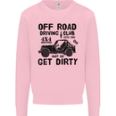 Off Road Driving Club Get Dirty 4x4 Funny Mens Sweatshirt Jumper Light Pink
