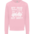 Off Road Driving Club Get Dirty 4x4 Funny Mens Sweatshirt Jumper Light Pink