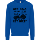 Off Road Driving Club Get Dirty 4x4 Funny Mens Sweatshirt Jumper Royal Blue