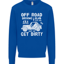 Off Road Driving Club Get Dirty 4x4 Funny Mens Sweatshirt Jumper Royal Blue