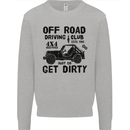 Off Road Driving Club Get Dirty 4x4 Funny Mens Sweatshirt Jumper Sports Grey