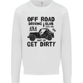 Off Road Driving Club Get Dirty 4x4 Funny Mens Sweatshirt Jumper White