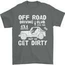 Off Road Driving Club Get Dirty 4x4 Funny Mens T-Shirt Cotton Gildan Charcoal