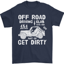 Off Road Driving Club Get Dirty 4x4 Funny Mens T-Shirt Cotton Gildan Navy Blue