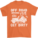 Off Road Driving Club Get Dirty 4x4 Funny Mens T-Shirt Cotton Gildan Orange