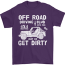 Off Road Driving Club Get Dirty 4x4 Funny Mens T-Shirt Cotton Gildan Purple