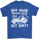Off Road Driving Club Get Dirty 4x4 Funny Mens T-Shirt Cotton Gildan Royal Blue
