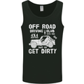 Off Road Driving Club Get Dirty 4x4 Funny Mens Vest Tank Top Black