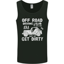 Off Road Driving Club Get Dirty 4x4 Funny Mens Vest Tank Top Black