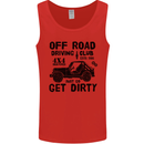 Off Road Driving Club Get Dirty 4x4 Funny Mens Vest Tank Top Red