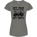Off Road Driving Club Get Dirty 4x4 Funny Womens Petite Cut T-Shirt Charcoal