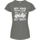 Off Road Driving Club Get Dirty 4x4 Funny Womens Petite Cut T-Shirt Charcoal