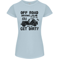 Off Road Driving Club Get Dirty 4x4 Funny Womens Petite Cut T-Shirt Light Blue