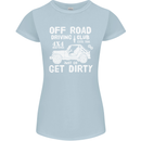 Off Road Driving Club Get Dirty 4x4 Funny Womens Petite Cut T-Shirt Light Blue
