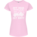 Off Road Driving Club Get Dirty 4x4 Funny Womens Petite Cut T-Shirt Light Pink