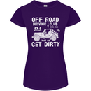 Off Road Driving Club Get Dirty 4x4 Funny Womens Petite Cut T-Shirt Purple