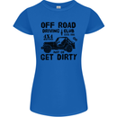 Off Road Driving Club Get Dirty 4x4 Funny Womens Petite Cut T-Shirt Royal Blue