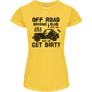 Off Road Driving Club Get Dirty 4x4 Funny Womens Petite Cut T-Shirt Yellow