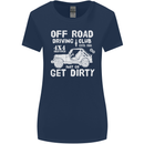 Off Road Driving Club Get Dirty 4x4 Funny Womens Wider Cut T-Shirt Navy Blue