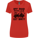 Off Road Driving Club Get Dirty 4x4 Funny Womens Wider Cut T-Shirt Red