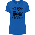 Off Road Driving Club Get Dirty 4x4 Funny Womens Wider Cut T-Shirt Royal Blue
