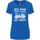 Off Road Driving Club Get Dirty 4x4 Funny Womens Wider Cut T-Shirt Royal Blue
